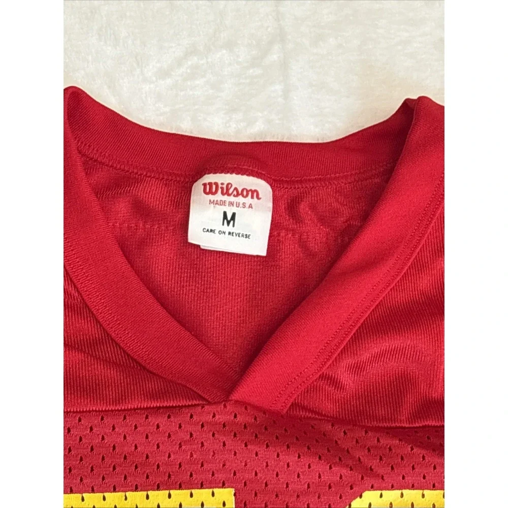 Vintage Derrick Thomas Jersey Kansas City Chiefs Wilson Made In USA Men's Medium